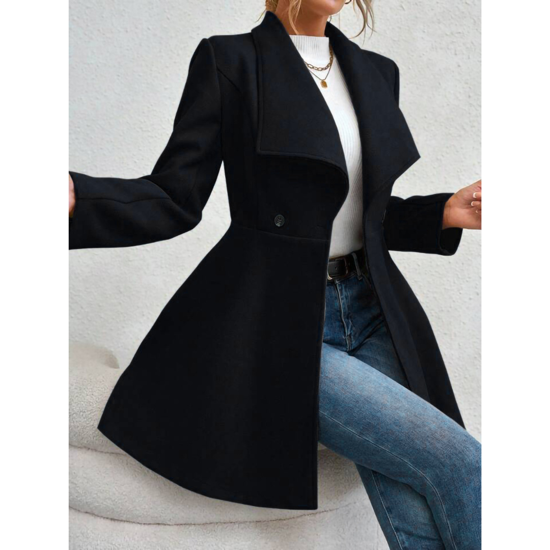 Novélie® | Cappotto da donna con colletto largo