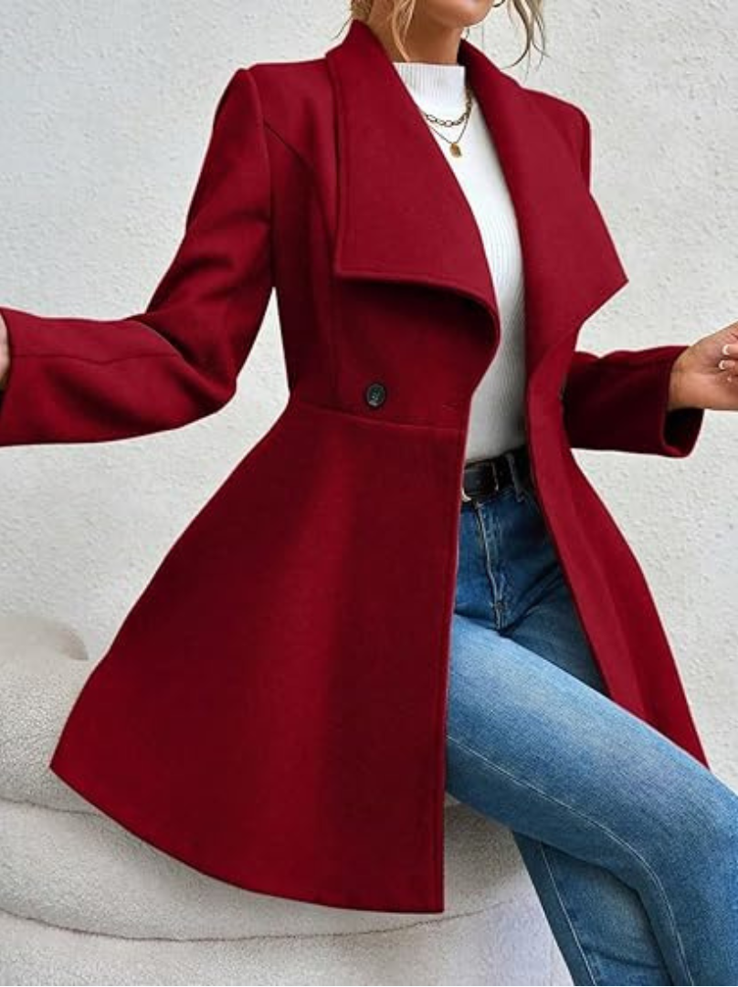 Novélie® | Cappotto da donna con colletto largo