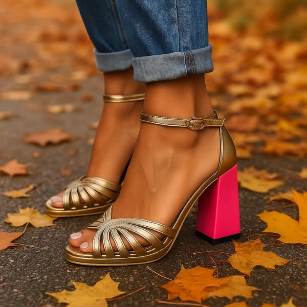 Séraphine® | Sandales à Talon Contrasté