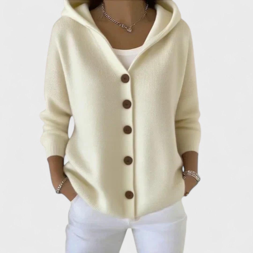 Cédrine® | Cardigan morbido con cappuccio