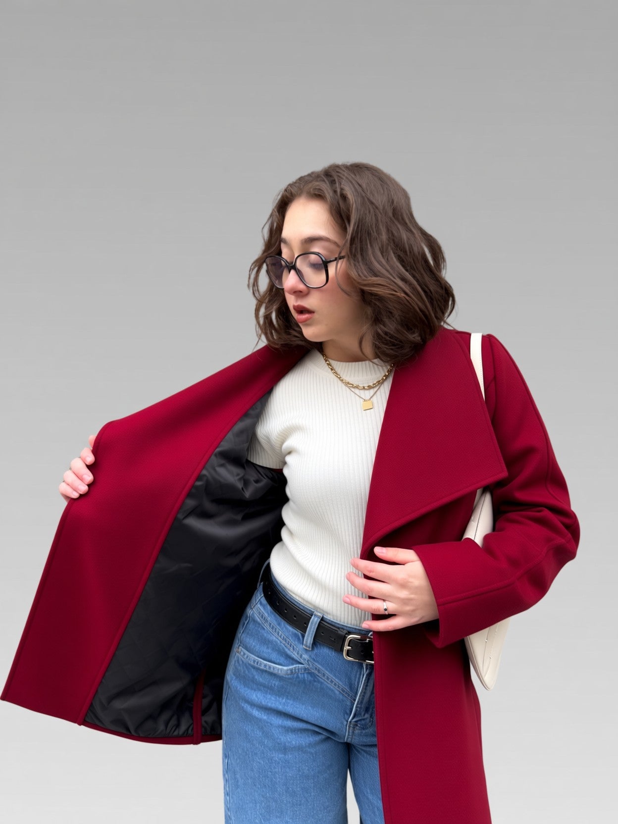 Novélie® | Cappotto da donna con colletto largo